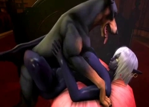 Take a look at how this zoophile handles a big dick