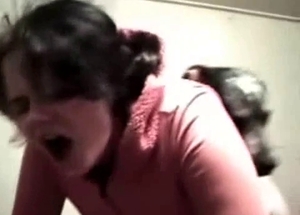 Big-bottomed babe fucks with her lovely doggy